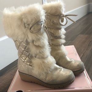 Juicy Couture Gold Boots
